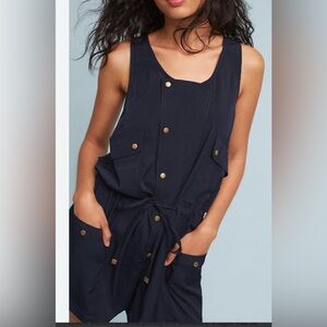 Anthropologie elevenses Dree utility romper M